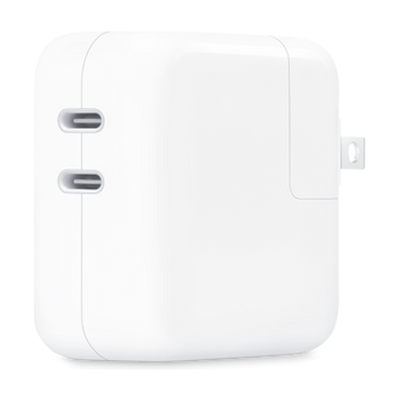 35W Dual USB-C Port Power Adapter (Flat Pin)