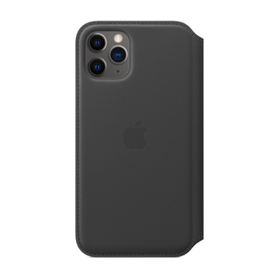 iPhone 11 Pro Leather Case - Folio Black
