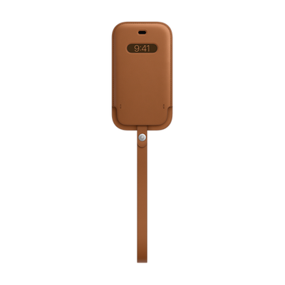 iPhone 12 Mini Leather Sleeve - Saddle Brown