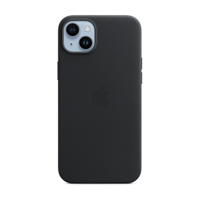iPhone 14 Plus Leather Case w/ MagSafe - Midnight