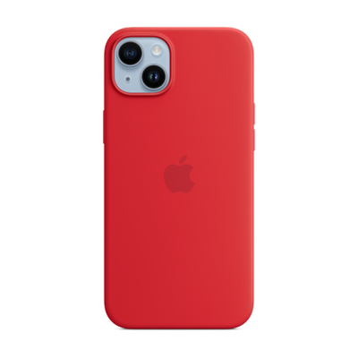 iPhone 14 Plus Silicone Case with MagSafe - (PRODUCT)RED