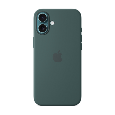 iPhone 16 Plus Silicone Case w/ MagSafe - Lake Green