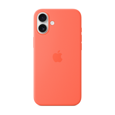 iPhone 16 Plus Silicone Case with MagSafe - Tangerine