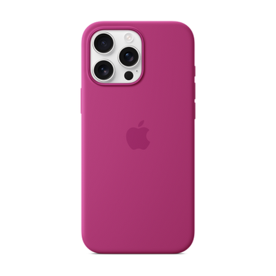iPhone 16 Pro Max Silicone Case w/ MagSafe - Fuchsia
