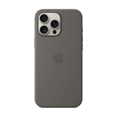 iPhone 16 Pro Max Silicone Case w/ MagSafe - Stone Gray