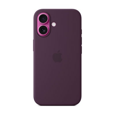 iPhone 16 Silicone Case w/ MagSafe - Plum