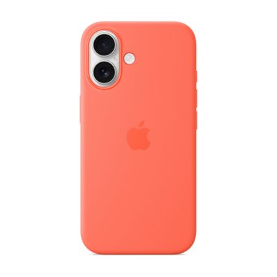 iPhone 16 Silicone Case with MagSafe - Tangerine